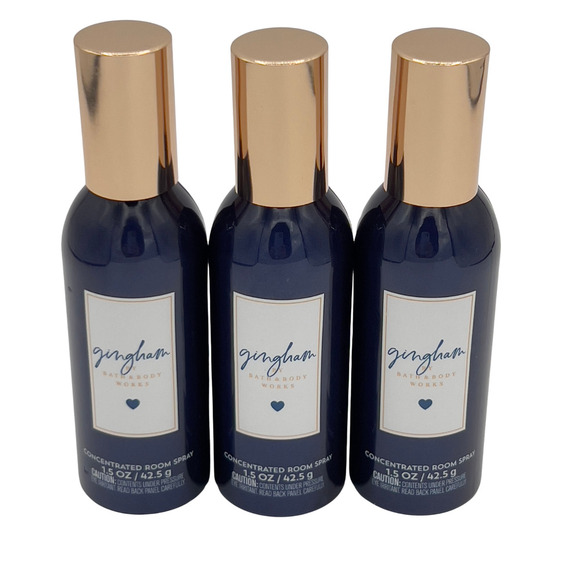 3x Pack Bath Body Works Gingham Concentrated Room Spray Home 1.5 oz - Picture 4 of 5